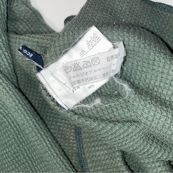 Khaki green Armani Jeans long sleeve top - Picture 6 of 8